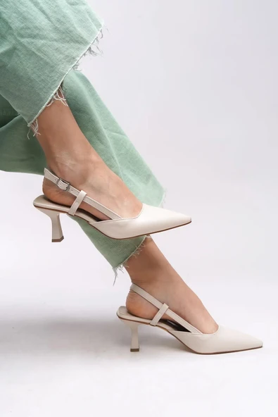 Papuç Sepeti NB-100 Kadın 7 Cm Topuklu Ayakkabı - Resim 10