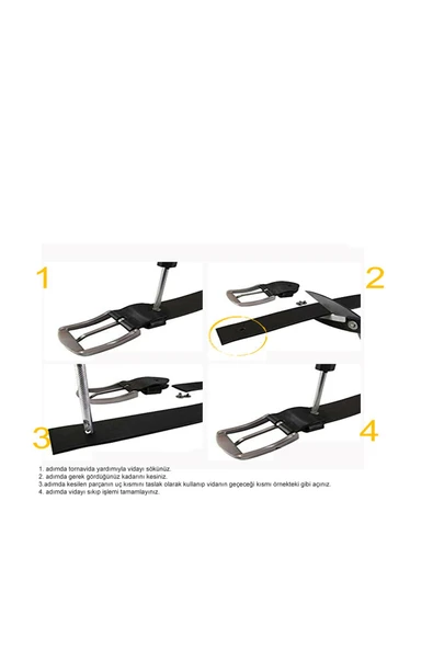 Papuç Sepeti 4397 Erkek Kumaş Kemeri - Resim 6