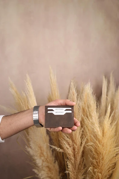 West Polo 50C Erkek Hakiki Deri Kartlık - Resim 3