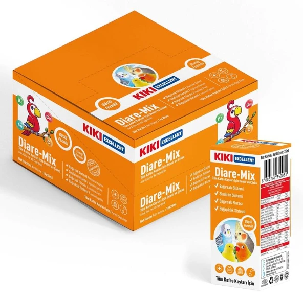 Kiki Excellent Kuş Diare-Mix 25 ml ürün görseli
