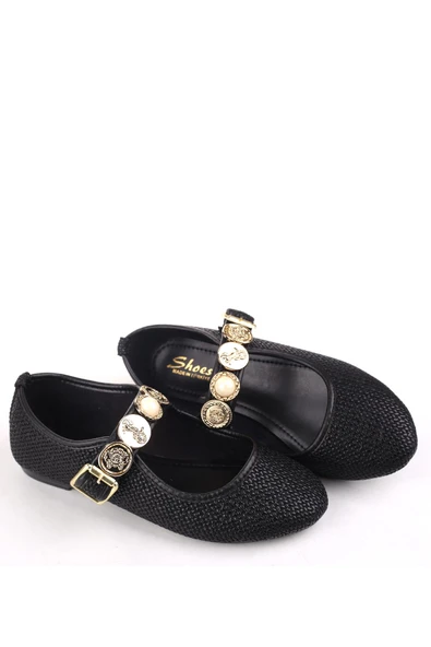 Papuç Sepeti 4709 Rahat Taban Broş Detaylı Kadın Babet Ayakkabı - Resim 5