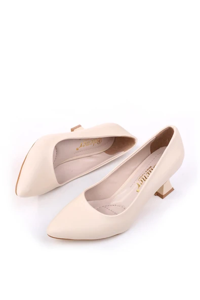 Papuç Sepeti 801 Kadın 6 cm Topuklu Klasik Ayakkabı - Resim 6