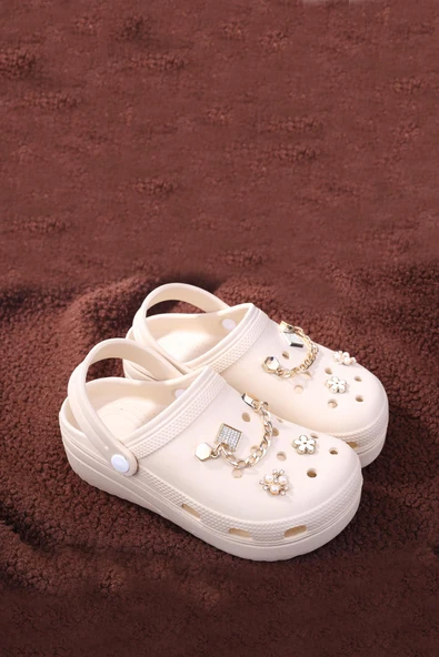 Papuç Sepeti Taşlı Kalın Taban Kadın Havuz/Plaj/Bahçe Terlik Sandalet ürün görseli 1