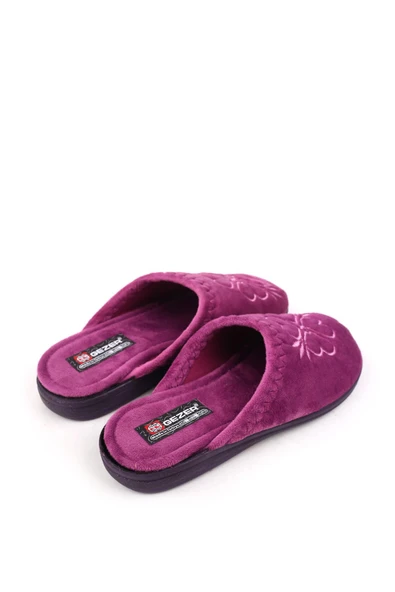 Gezer 14518 Cırtlı Çıkarılabilir Taban Günlük Kadın Ev-Halı Terliği - Resim 5