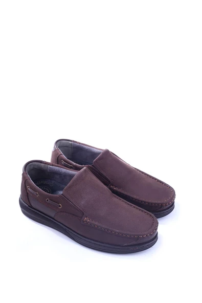 Papuç Sepeti Erkek Hakiki Nubuk Deri Kauçuk Taban Günlük Ayakkabı - Resim 2