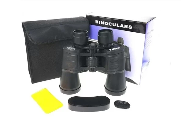 7x50 Kauçuk Kaplamalı Mavı Cam Mercekli Dürbün ürün görseli 1