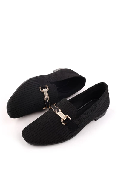 Papuç Sepeti 303 Kadın Triko Örme Günlük Babet Ayakkabı - Resim 5