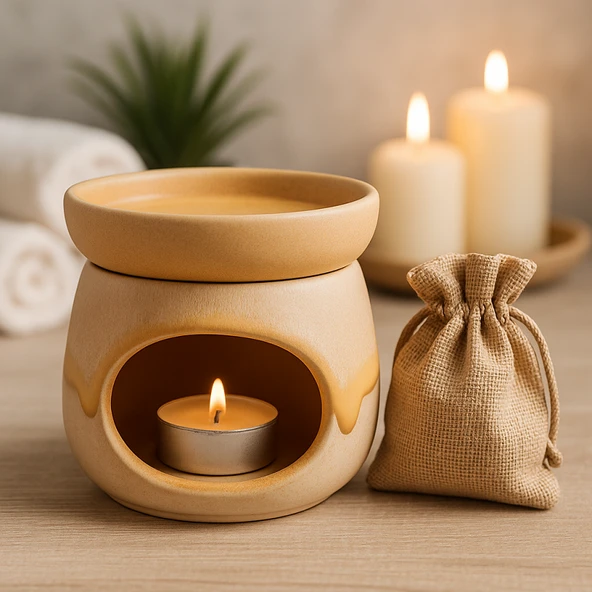 İbroz Bej/Açık kahve Buhurdanlık ürün görseli