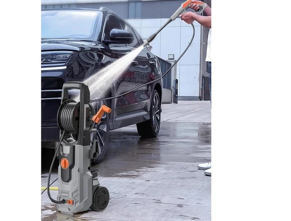 Extra Basınçlı Araç Yıkama Makinesi | 60 Bar 1100W Yüksek Basınçlı Yıkama | Köpük Taban - Resim 3