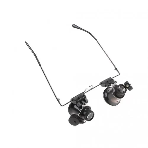 Gözlük Model Çıft Led Aydınlatma ,saat Onarımı Için Harika Büyüteç - Resim 4