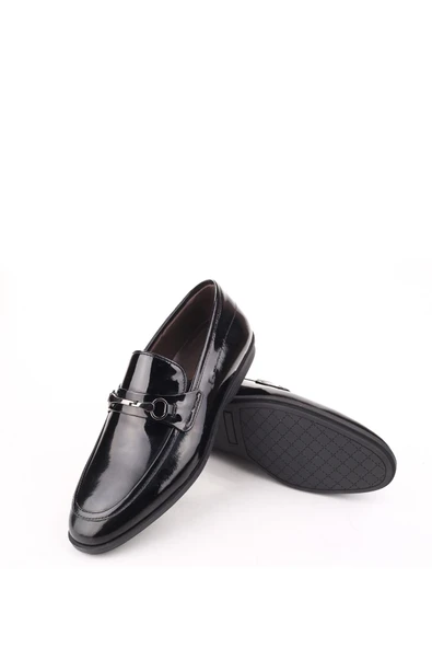 Montana 311 Erkek Hakiki Deri Günlük Rugan Babet Ayakkabı - Resim 5