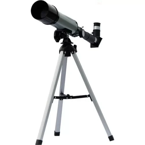 50x360 Mini Teleskop Kara Uzay Teleskobu Aliminyum Gövde Tripodlu - Resim 7