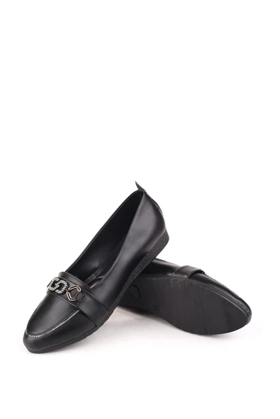 Papuç Sepeti 4717 Kadın Büyük Numara Rahat Taban Babet Ayakkabı - Resim 9