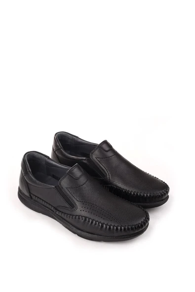 James Franco 250 Erkek Hakiki Deri Bağcıksız Ortopedik Günlük Ayakkabı - Resim 3