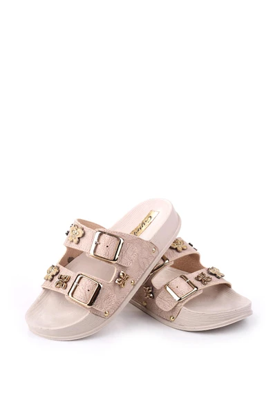 Papuç Sepeti 4744 Kadın Rahat Taban Ortopedik Günlük Tokalı Terlik - Resim 9