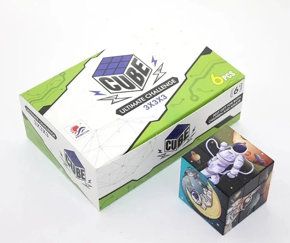 Uzay Temalı Küp Yapboz 8935 ürün görseli