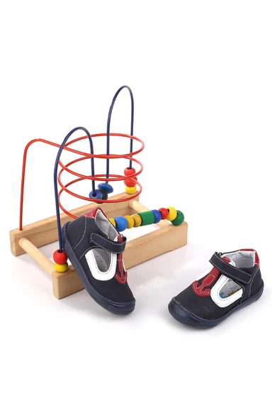 Papuç Sepeti - Şrbb 4804 Erkek Bebek Ortopedik İlk Adım Ayakkabısı - Resim 2