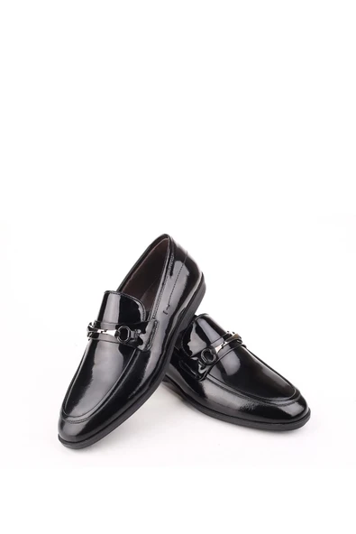 Montana 311 Erkek Hakiki Deri Günlük Rugan Babet Ayakkabı - Resim 3