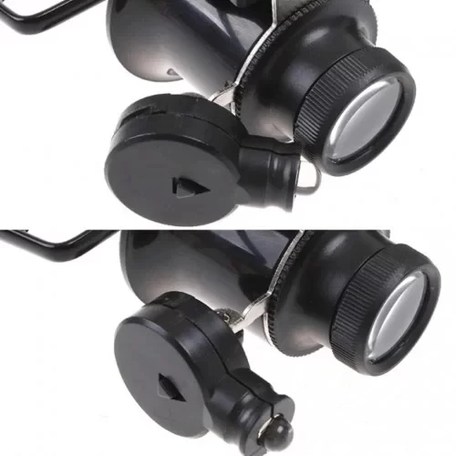 Gözlük Model Çıft Led Aydınlatma ,saat Onarımı Için Harika Büyüteç - Resim 5