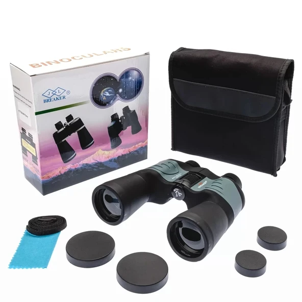 Breaker 20×50 Ct Profesyonel El Dürbünü – 1000m/56m – Gri ürün görseli 1