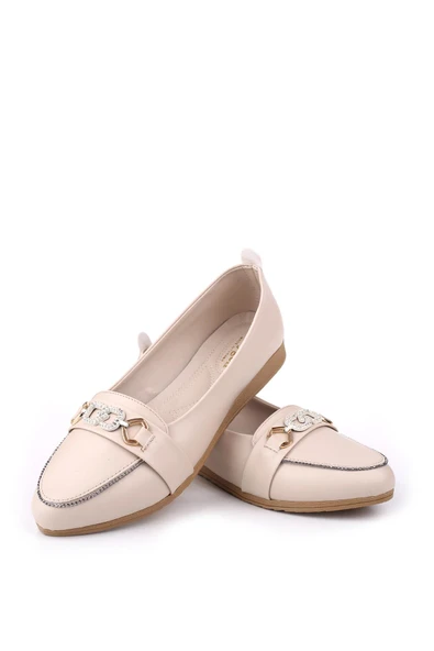 Papuç Sepeti 4717 Kadın Büyük Numara Rahat Taban Babet Ayakkabı - Resim 6