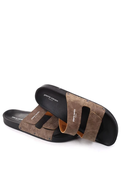 Pierre Cardin PC-7039 Büyük Numara Rahat Taban Erkek Terlik - Resim 4