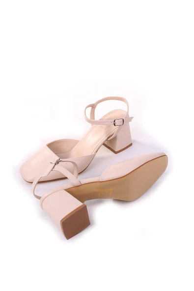 Papuç Sepeti SB-100 Kadın Klasik 7 Cm Topuklu Kadın Ayakkabı - Resim 8