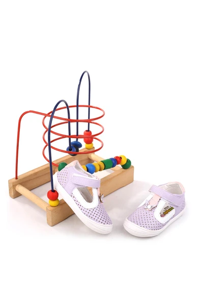 Papuç Sepeti - Şrbb 4794 Kız Bebek Ortopedik İlk Adım Ayakkabısı - Resim 3