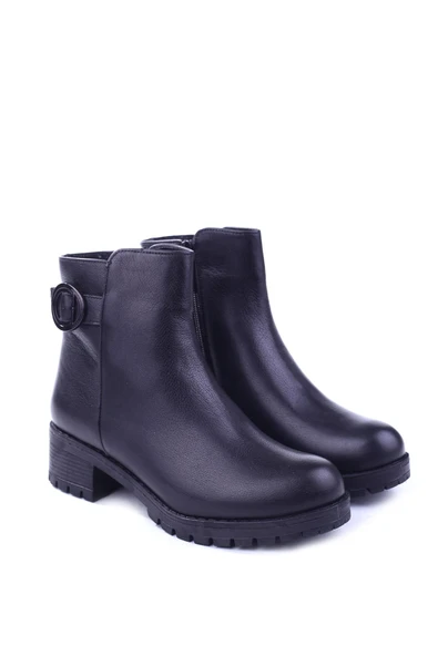 Castle Black 2685-1 Termo Taban 4,5 cm Topuk Hakiki Deri Kadın Bot ürün görseli 1