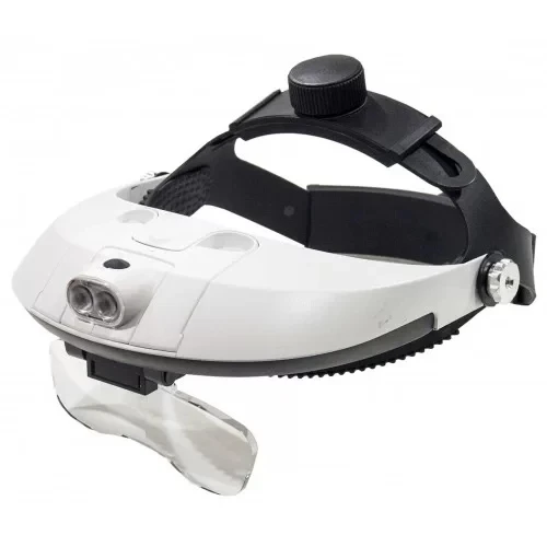 5 Mercekli Çok Fonksiyonlu, Başlık Tip Işıklı Büyüteç 81001h - Resim 3