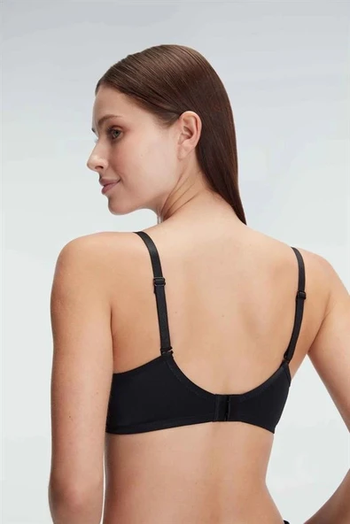 Amora Secret Balenli Desteksiz Dolgusuz Askıları Çıkabilen Günlük Klasik T-Shirt Sütyeni - Resim 2