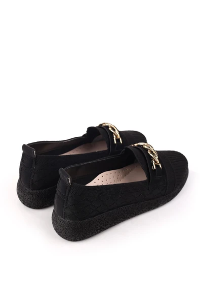 Papuç Sepeti 4757 Kadın Triko Örme Günlük Rahat Babet Ayakkabı - Resim 7