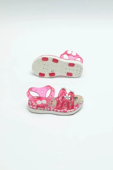 Gezer 00105 Yazlık Kaydırmaz Taban Kız Bebe Sandalet - Resim 9