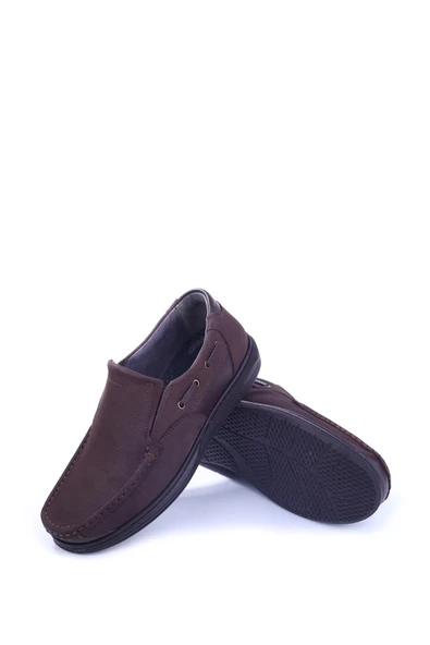 Papuç Sepeti Erkek Hakiki Nubuk Deri Kauçuk Taban Günlük Ayakkabı - Resim 9