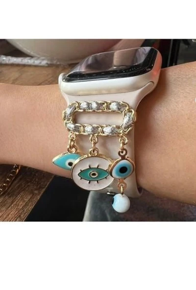 Göz Figürlü Apple Watch Uyumlu Akıllı Saat Kordon Süsü / Charm Seti ürün görseli