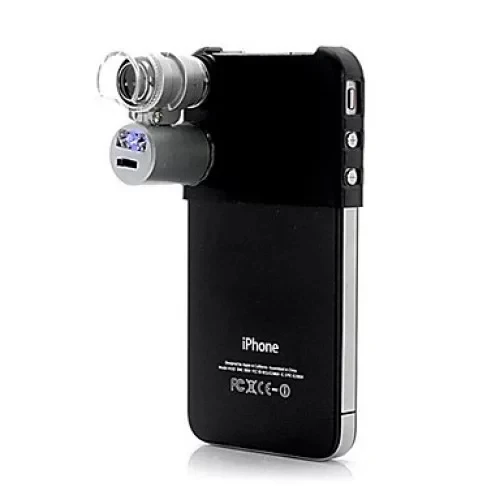 Iphone5 Için Uyumlu Kapaklı Lens Mikroskop Taşınabilir Mini Cep Boyutu Led Mikroskop No.9882ip5ii - Resim 7