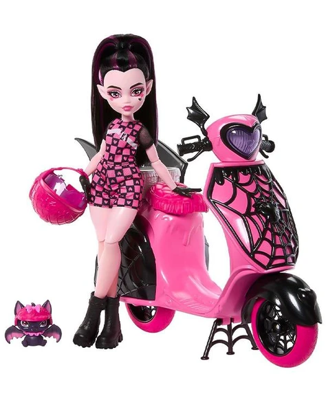 Monster High Vamptastic Scooter Draculaura JDR61 - Resim 2