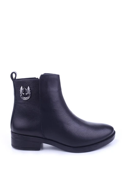 Castle Black 21895-1 Termo Taban Hakiki Deri Günlük Kadın Bot - Resim 2