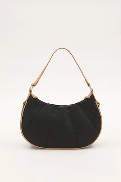 Levidor Siyah Camel Kadın Omuz Çantası 930199 - Resim 3