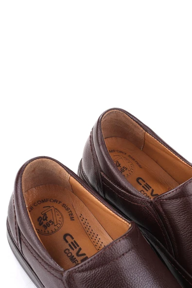 Papuç Sepeti 4562 Erkek  Hakiki Deri Ortopedik Comfort Ayakkabı - Resim 8