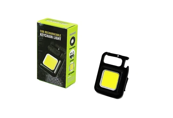 3ın1 Mıknatıslı USB Şarjlı Fener - Anahtarlık - Pratik Kapak Açacak ürün görseli 1