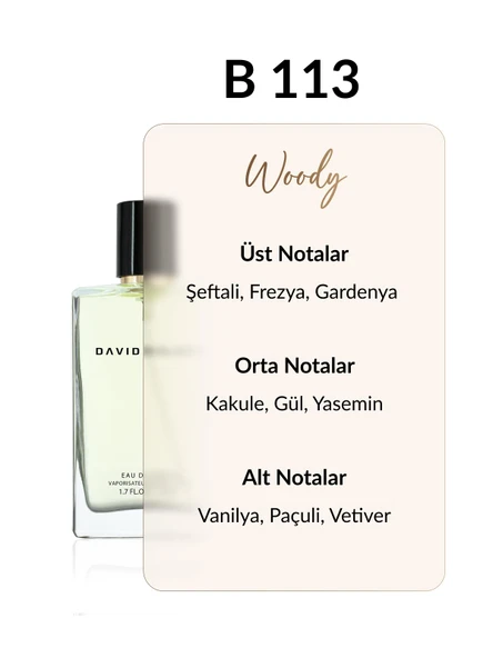 David Walker B113 Diegor 50 ml Kadın Parfüm | Woody - Resim 2