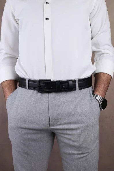 Papuç Sepeti 4403 Erkek Kot & Kumaş Kemeri - Resim 4