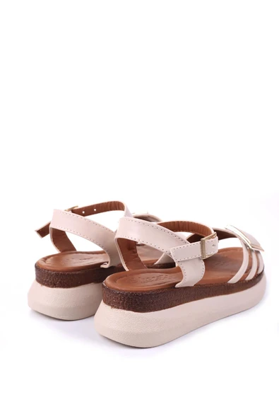 Papuç Sepeti FT-603 Rahat Taban Tokalı Günlük Kadın Sandalet - Resim 8