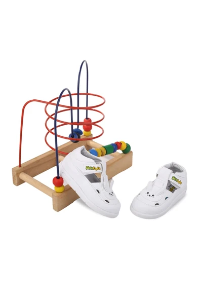 Papuç Sepeti - Şrbb 4795 Kız Bebek Ortopedik İlk Adım Ayakkabısı - Resim 2