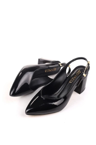 Papuç Sepeti 066 Kadın 7 cm Topuklu Ayakkabı - Resim 9