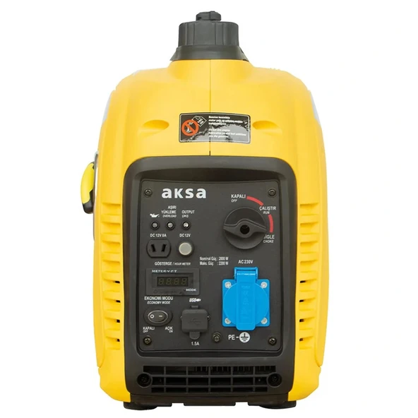 Aksa AAP 2200i 2.2kW Portatif Sessiz Benzinli Jeneratör İpli - Resim 5
