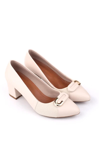 Papuç Sepeti 943-2 Kadın 6 Cm Kare Topuklu Rahat Ayakkabı - Resim 2