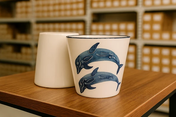 İmroz Yunus Kulpsuz Kupa 300 ml. ürün görseli 1