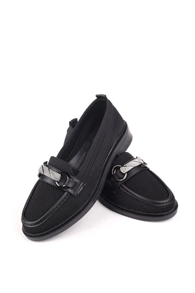 Papuç Sepeti HS807 Kadın Triko Taşlı Günlük Ayakkabı - Resim 5